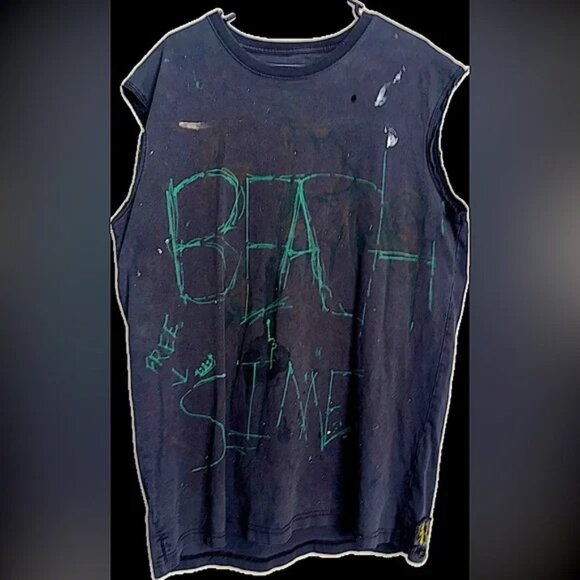 NWOT vintage extra long drummers tee Free KING SLIME heavy TEE OVERSIZED tank - Picture 1 of 10